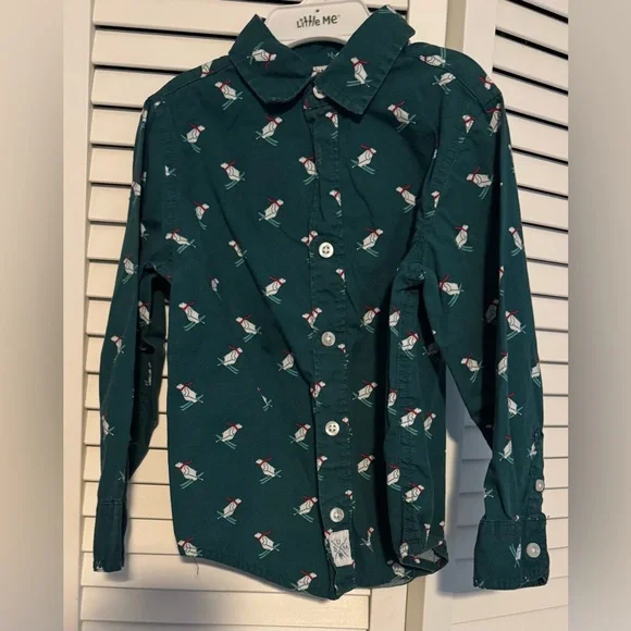 Bundle of 4 long sleeve Christmas Shirts, 4T - Picture 8 of 13